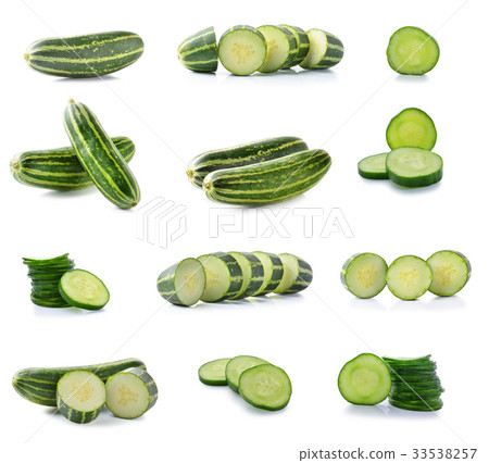 Fresh cucumber isolated on white background 33538257