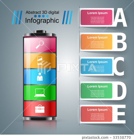 Business Infographics. Battery icon. Business Infographics. Battery icon. 33538770