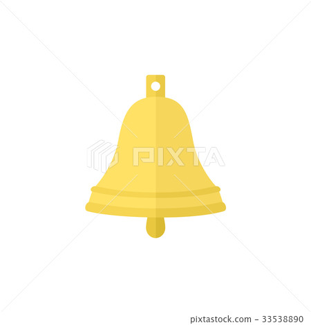 Flat cartoon ship bell illustration Flat cartoon ship bell illustration 33538890