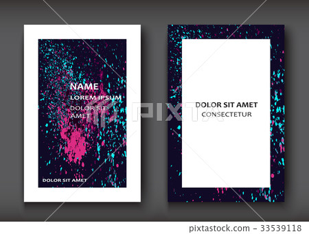 Neon Watercolor explosion shape artistic covers  33539118