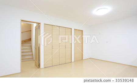 New house Living-dining kitchen and stairs 33539148