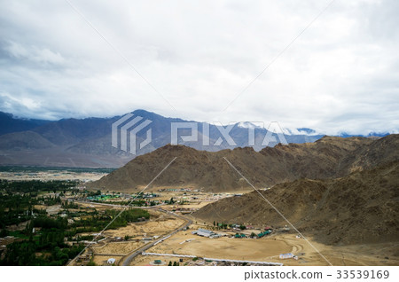 Landscape view from Shanti stupa 33539169