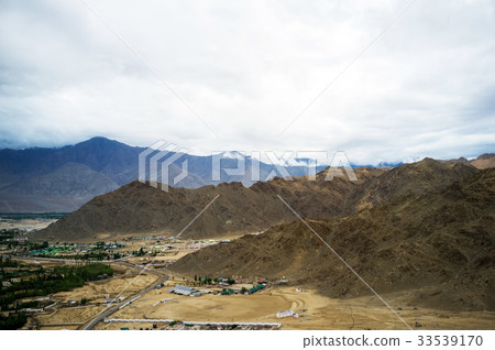 Landscape view from Shanti stupa 33539170