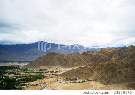 Landscape view from Shanti stupa 33539176