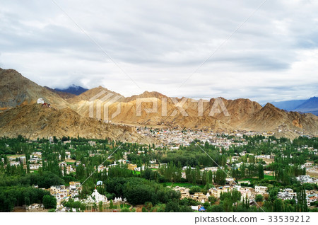 Landscape view from Shanti stupa 33539212