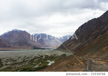 Natural landscape in Nubra valley Natural landscape in Nubra valley 33539788