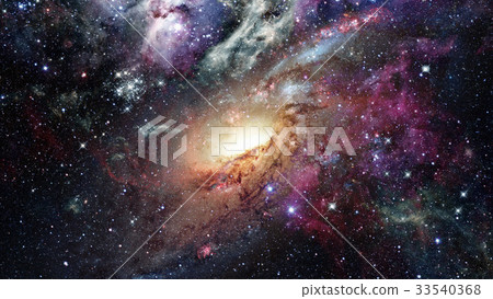 Open space with nebulae and galaxies. Elements of Open space with nebulae and galaxies. Elements of 33540368