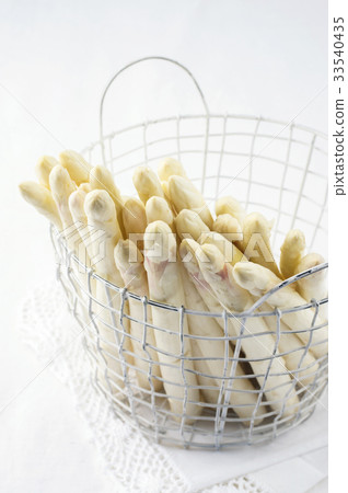 White Asparagus in Basket 33540435