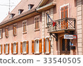 Entrance to the French Police Station with flag 33540505