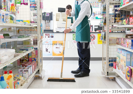 Shop convenience store cleaning cleaning mop 33541899