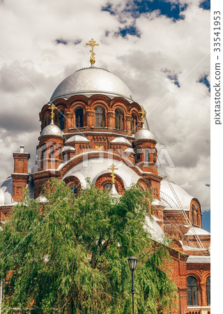 Beautiful Church in City-Island Sviyazhsk. 33541953