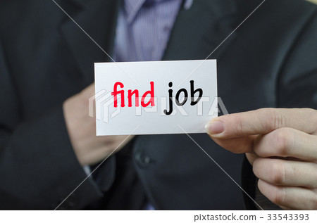Find job text concept 33543393