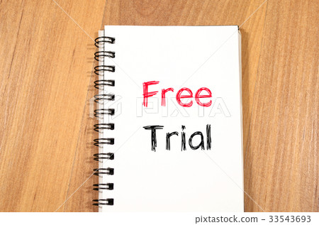 Free trial concept on notebook 33543693