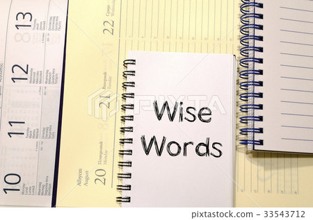 Wise words concept on notebook 33543712