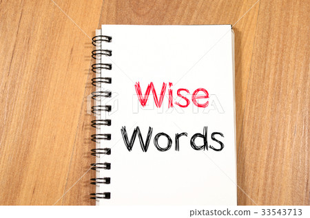 Wise words concept on notebook 33543713