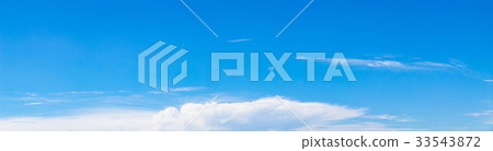 Midsummer sky Blue rainy sky cloud Copy space Wide copy space General-purpose sky Midsummer sky Blue rainy sky cloud Copy space Wide copy space General-purpose sky 33543872