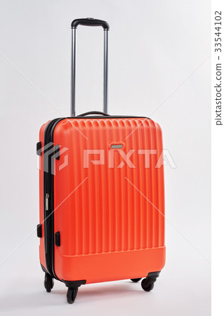 Personal luggage bag, white background. 33544102