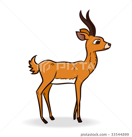 Antelope Cartoon - Vector Illustration 33544899