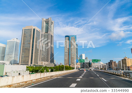 "Kanagawa Prefecture" Minato Mirai to watch from the Metropolitan Expressway "Kanagawa Prefecture" Minato Mirai to watch from the Metropolitan Expressway 33544990