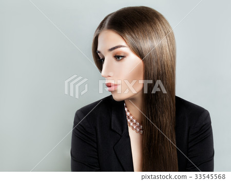 Beautiful Young Woman with Makeup Beautiful Young Woman with Makeup 33545568