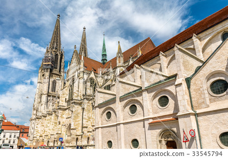 Dom St. Peter, the Cathedral of Regensburg in Dom St. Peter, the Cathedral of Regensburg in 33545794