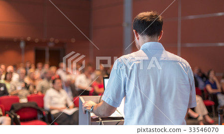 Speaker at Business Conference and Presentation. Speaker at Business Conference and Presentation. 33546070