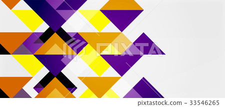 Triangle pattern design background - Stock Illustration [33546265] - PIXTA