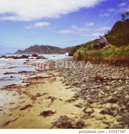 Sea shore old house Sea shore old house 33547597