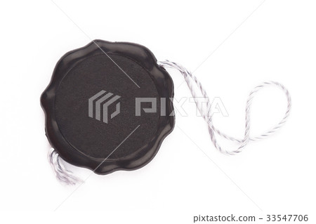 black wax blank seal swing tag 33547706