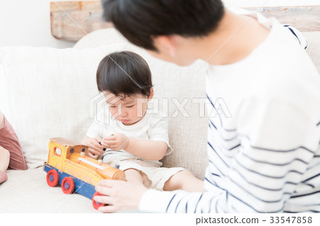 親子生活方式的形象 33547858