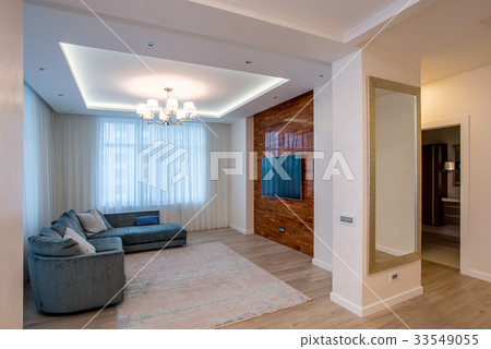 room beige sofa and chandelier room beige sofa and chandelier 33549055
