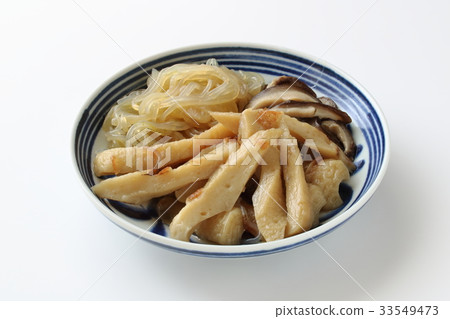 Simmered bamboo shoots Simmered bamboo shoots 33549473