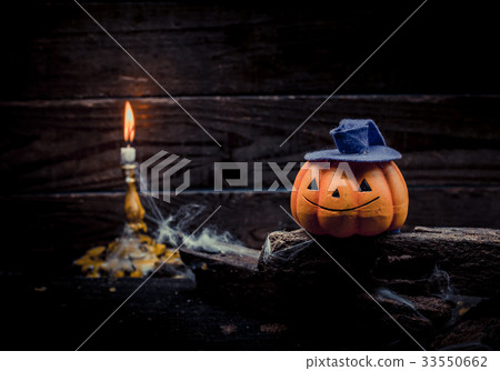 Halloween pumpkin, trick or treat scene Halloween pumpkin, trick or treat scene 33550662