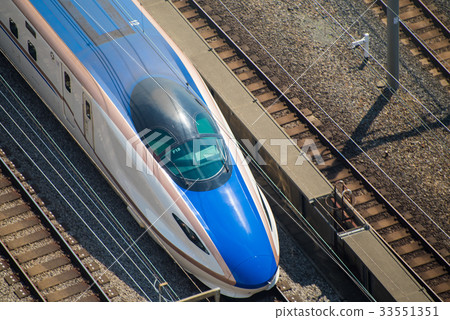 Leading car of Hokuriku Shinkansen Leading car of Hokuriku Shinkansen 33551351