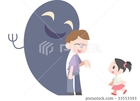 Bad adult inviting a child 33553393