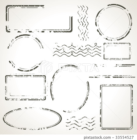 Set of postal stamps and postmarks  33554527