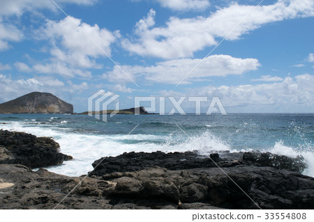Hawaii Oahu Makapuu Beach Park Lava Reef 33554808