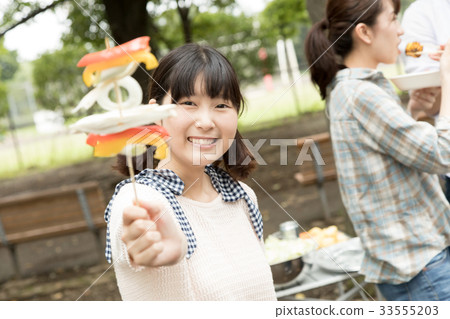 Barbecue, camping, outdoor 33555203