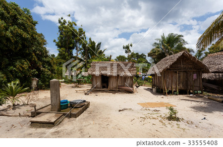 Africa malagasy huts in Maroantsetra, Madagascar Africa malagasy huts in Maroantsetra, Madagascar 33555408