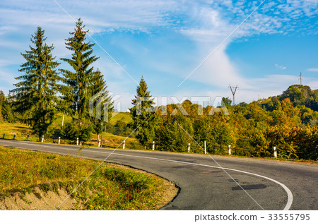countryside road in mountains 33555795