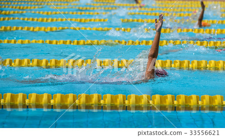 Swimming at pool, Sporty concept 33556621