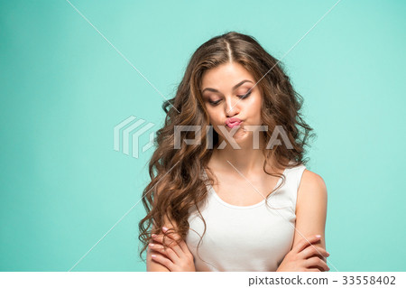 The portrait of disaffected woman The portrait of disaffected woman 33558402