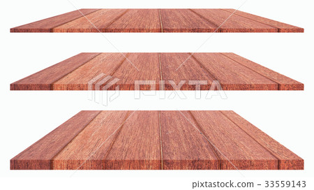 Wood floor isolated on white background. 33559143