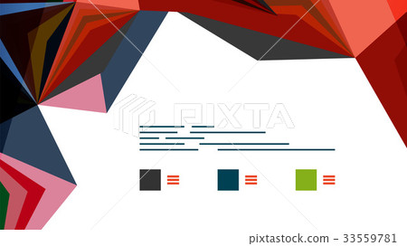 Modern triangle presentation template 33559781