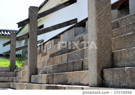 Osaka Castle Great Wall gate Mason shaped castle wall 33559898