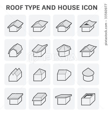 roof type icon roof type icon 33560977
