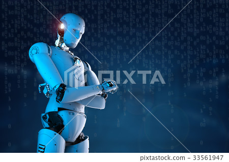 humanoid robot arm crosssed humanoid robot arm crosssed 33561947