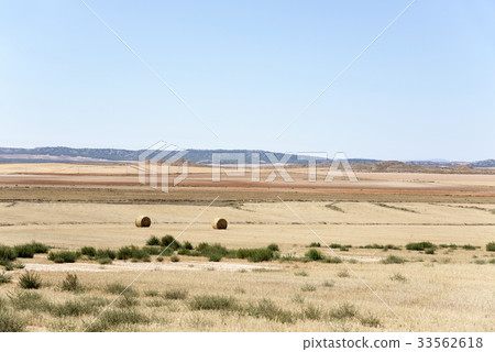landscape of Los Monegros in Aragon, Spain 33562618