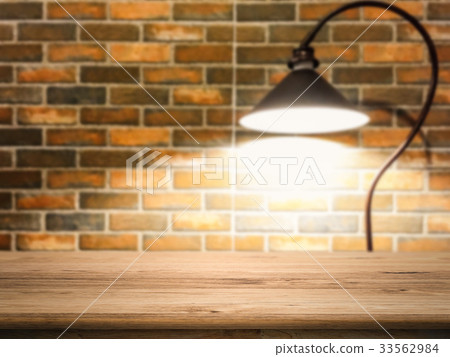 wooden counter top with lamp wooden counter top with lamp 33562984
