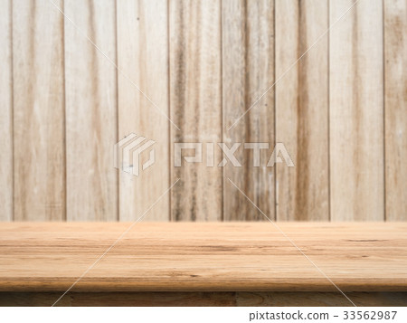 wooden counter top with grunge wood background wooden counter top with grunge wood background 33562987